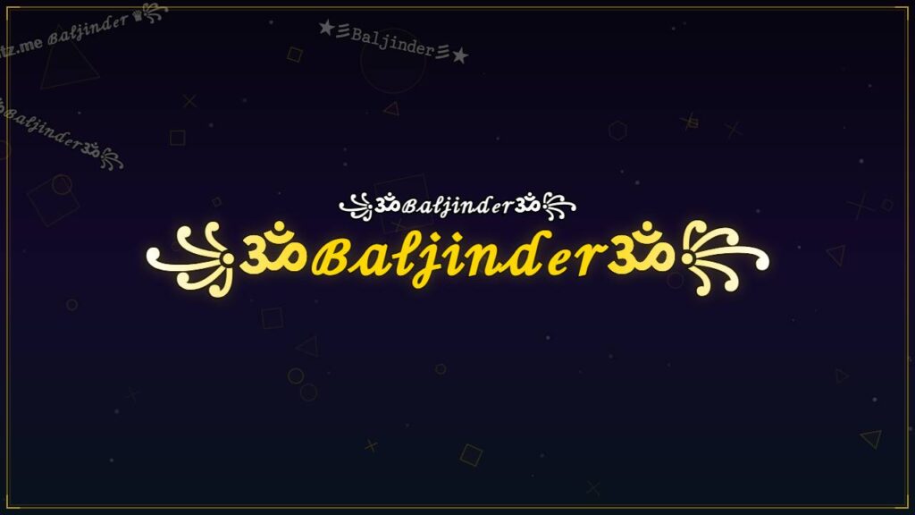 ꧁ॐℬ𝒶𝓁𝒿𝒾𝓃𝒹ℯ𝓇ॐ꧂ – Baljinder Stylish Name
