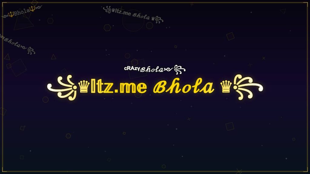 ꧁♛𝕀𝕥𝕫.𝕞𝕖 ℬ𝒽ℴ𝓁𝒶 ♛꧂ – Bhola Stylish Name