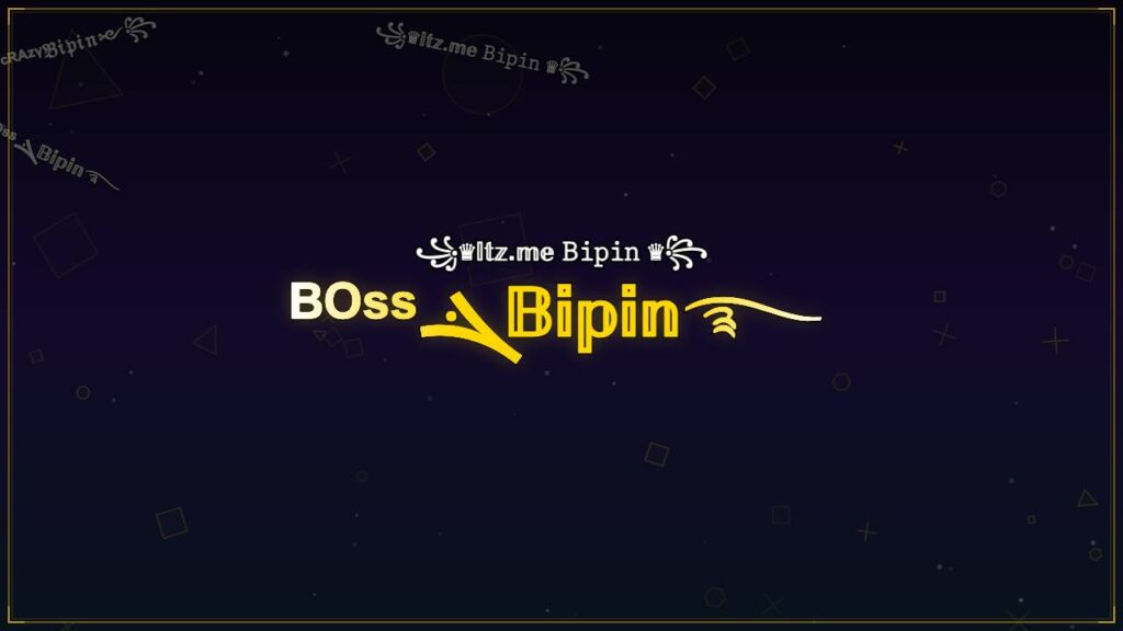 ᴮᴼˢˢܔ𝔹𝕚𝕡𝕚𝕟࿐ – Bipin Stylish Name