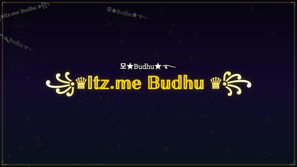 ꧁♛𝕀𝕥𝕫.𝕞𝕖 𝔹𝕦𝕕𝕙𝕦 ♛꧂ – Budhu Stylish Name