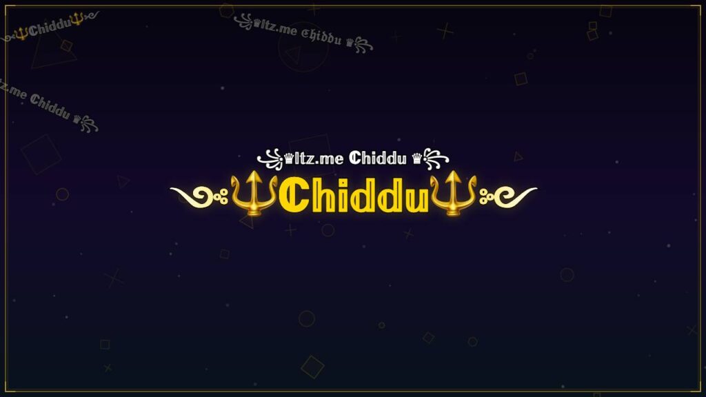 ༺🔱ℂ𝕙𝕚𝕕𝕕𝕦🔱༻ – Chiddu Stylish Name