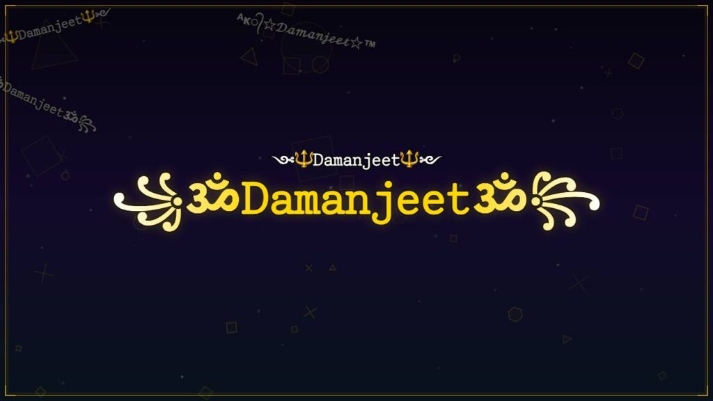 ꧁ॐ𝙳𝚊𝚖𝚊𝚗𝚓𝚎𝚎𝚝ॐ꧂ – Damanjeet Stylish Name