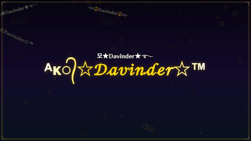 ᴬᴋ᭄☆𝒟𝒶𝓋𝒾𝓃𝒹ℯ𝓇☆™ – Davinder Stylish Name