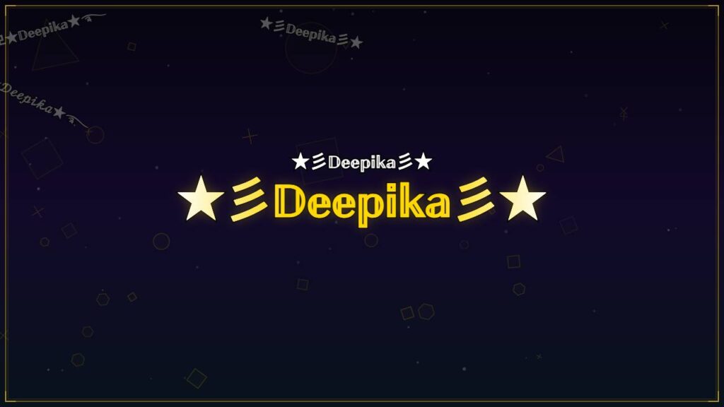 ★彡𝔻𝕖𝕖𝕡𝕚𝕜𝕒彡★ – Deepika Stylish Name