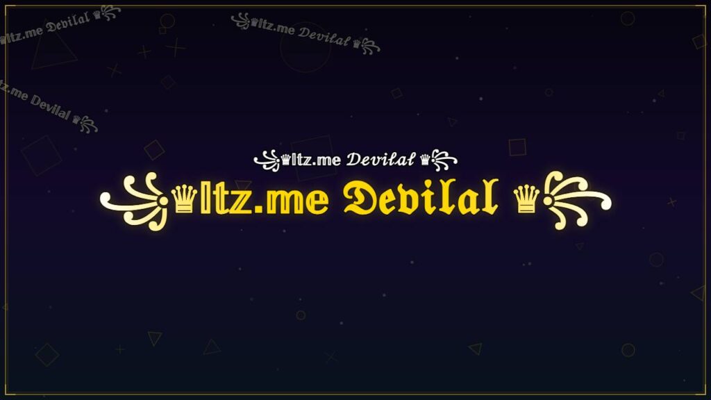꧁♛𝕀𝕥𝕫.𝕞𝕖 𝔇𝔢𝔳𝔦𝔩𝔞𝔩 ♛꧂ – Devilal Stylish Name