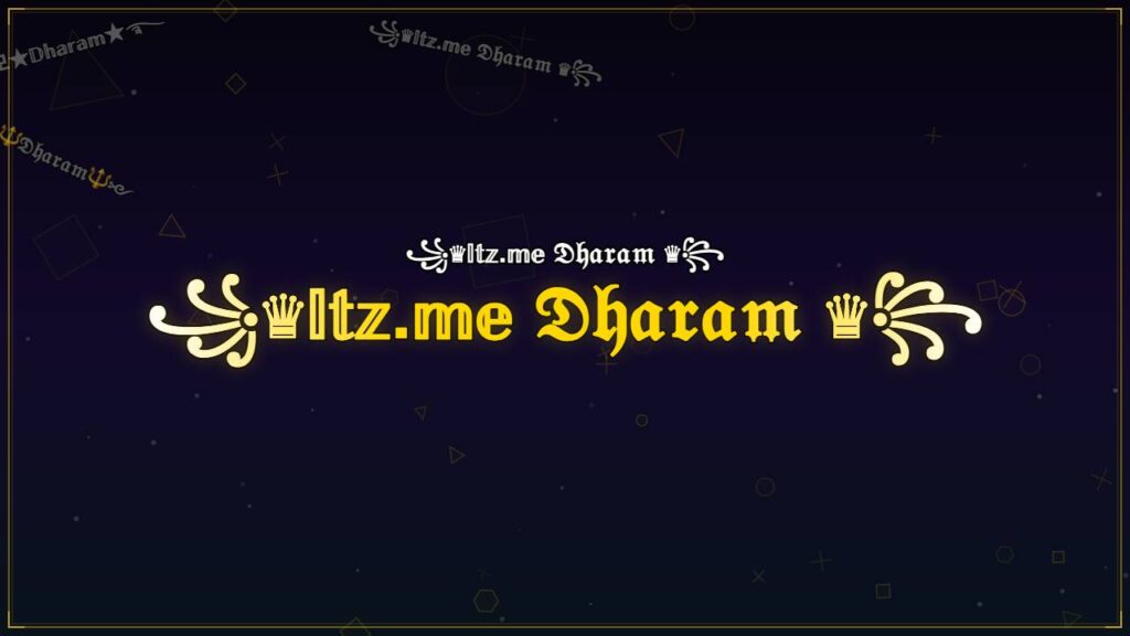 ꧁♛𝕀𝕥𝕫.𝕞𝕖 𝔇𝔥𝔞𝔯𝔞𝔪 ♛꧂ – Dharam Stylish Name