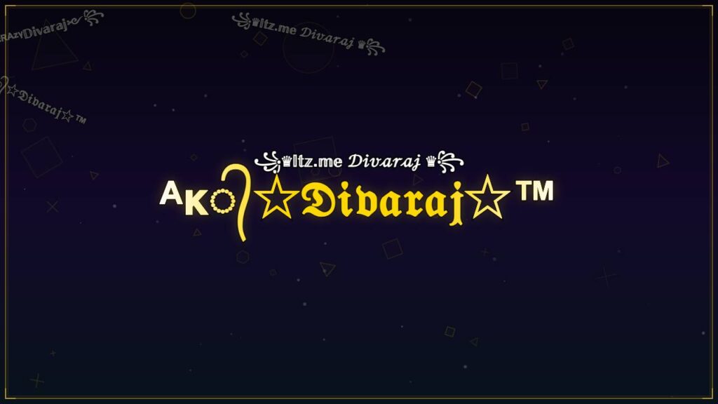 ᴬᴋ᭄☆𝔇𝔦𝔳𝔞𝔯𝔞𝔧☆™ – Divaraj Stylish Name