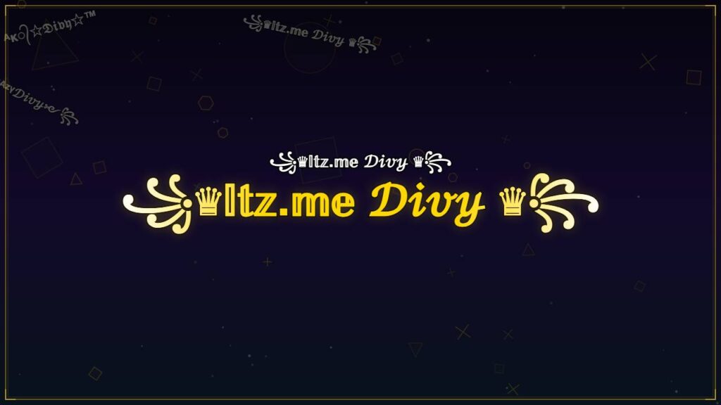 ꧁♛𝕀𝕥𝕫.𝕞𝕖 𝒟𝒾𝓋𝓎 ♛꧂ – Divy Stylish Name