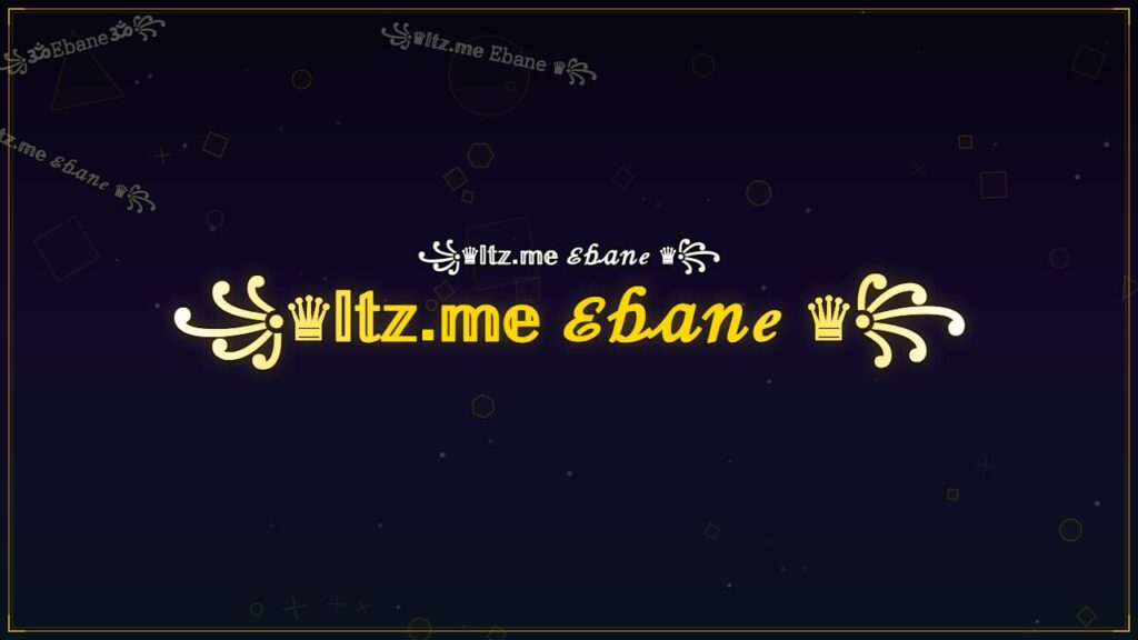 ꧁♛𝕀𝕥𝕫.𝕞𝕖 ℰ𝒷𝒶𝓃ℯ ♛꧂ – Ebane Stylish Name