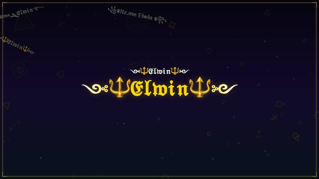 ༺🔱𝔈𝔩𝔴𝔦𝔫🔱༻ – Elwin Stylish Name