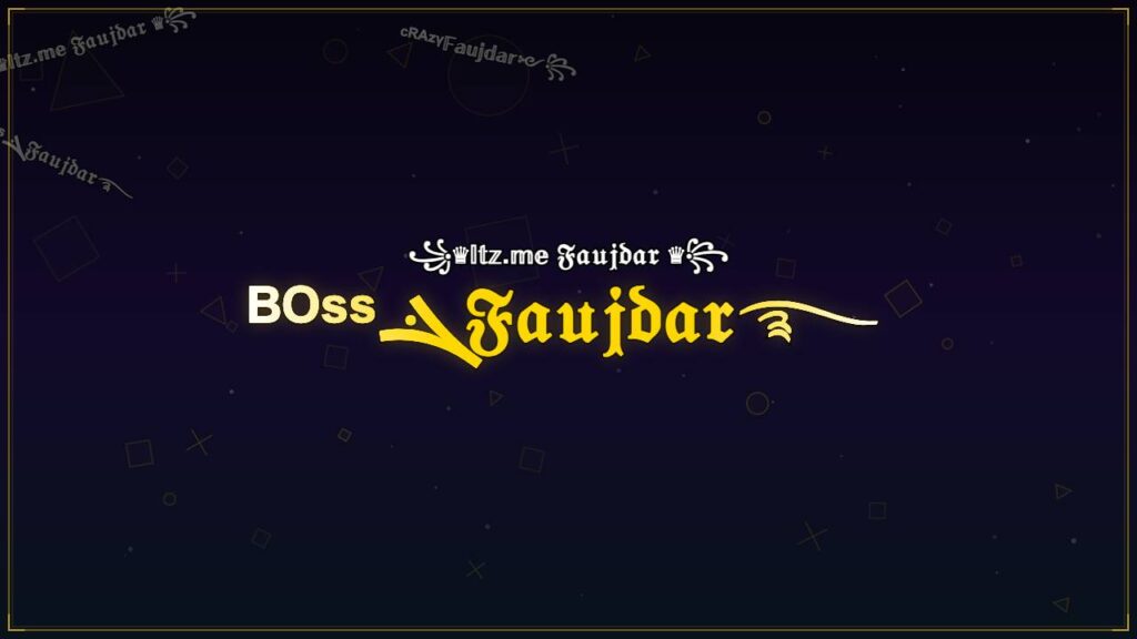 ᴮᴼˢˢܔ𝔉𝔞𝔲𝔧𝔡𝔞𝔯࿐ – Faujdar Stylish Name