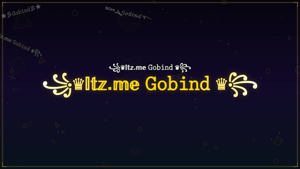 ꧁♛𝕀𝕥𝕫.𝕞𝕖 𝙶𝚘𝚋𝚒𝚗𝚍 ♛꧂ – Gobind Stylish Name