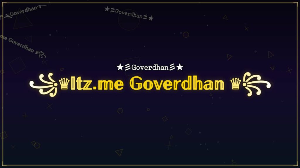 ꧁♛𝕀𝕥𝕫.𝕞𝕖 𝔾𝕠𝕧𝕖𝕣𝕕𝕙𝕒𝕟 ♛꧂ – Goverdhan Stylish Name