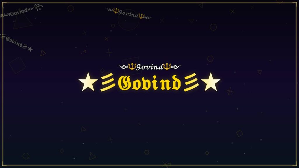 ★彡𝔊𝔬𝔳𝔦𝔫𝔡彡★ – Govind Stylish Name