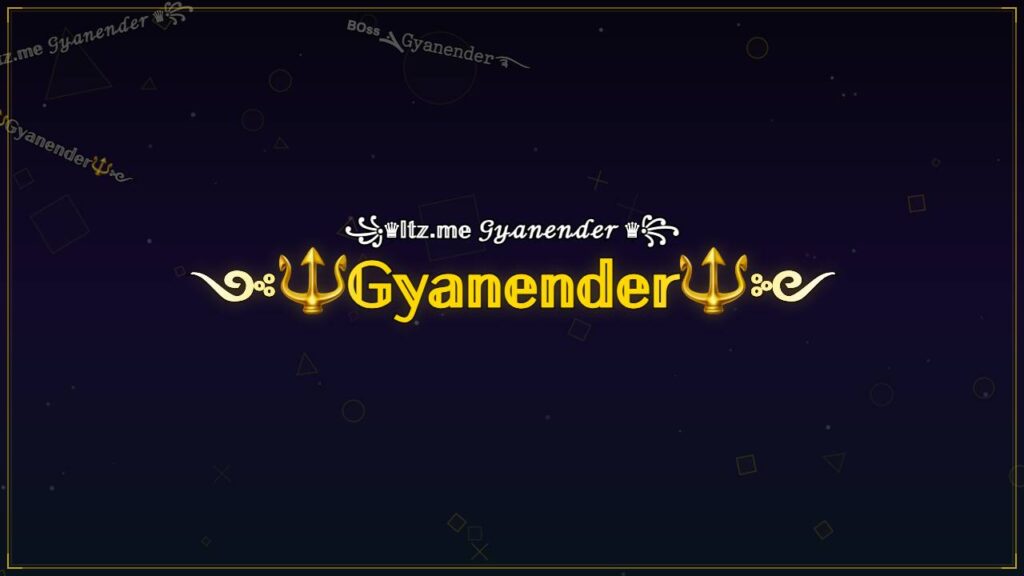 ༺🔱𝔾𝕪𝕒𝕟𝕖𝕟𝕕𝕖𝕣🔱༻ – Gyanender Stylish Name