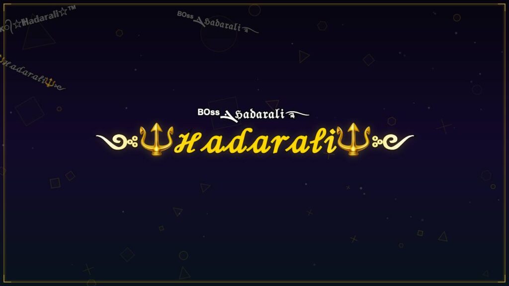 ༺🔱ℋ𝒶𝒹𝒶𝓇𝒶𝓁𝒾🔱༻ – Hadarali Stylish Name