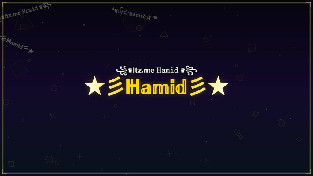 ★彡ℍ𝕒𝕞𝕚𝕕彡★ – Hamid Stylish Name