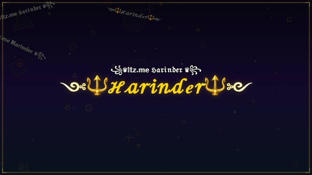 ༺🔱ℋ𝒶𝓇𝒾𝓃𝒹ℯ𝓇🔱༻ – Harinder Stylish Name