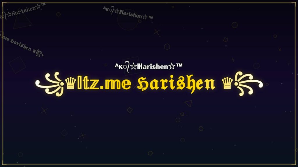 ꧁♛𝕀𝕥𝕫.𝕞𝕖 ℌ𝔞𝔯𝔦𝔰𝔥𝔢𝔫 ♛꧂ – Harishen Stylish Name