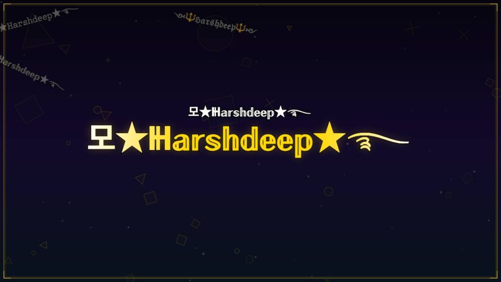 모★ℍ𝕒𝕣𝕤𝕙𝕕𝕖𝕖𝕡★࿐ – Harshdeep Stylish Name