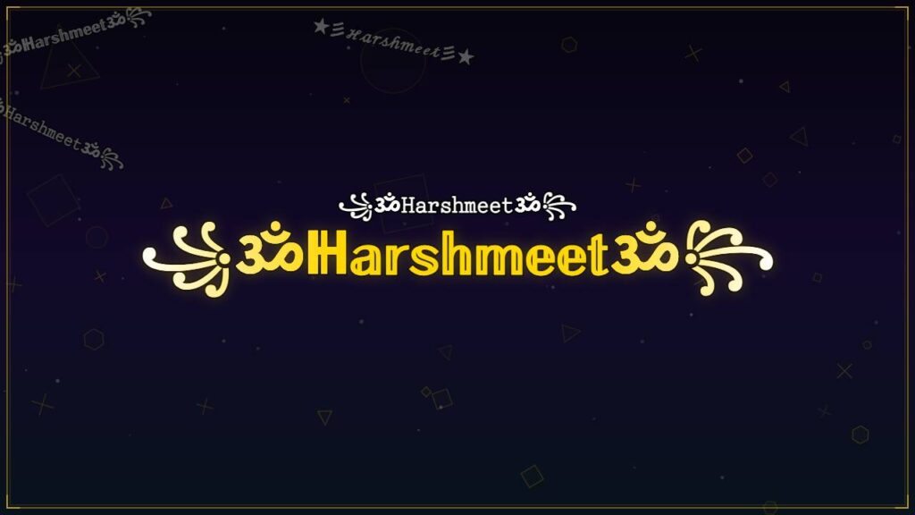 ꧁ॐℍ𝕒𝕣𝕤𝕙𝕞𝕖𝕖𝕥ॐ꧂ – Harshmeet Stylish Name