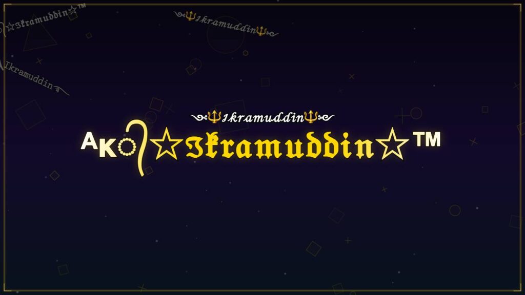 ᴬᴋ᭄☆ℑ𝔨𝔯𝔞𝔪𝔲𝔡𝔡𝔦𝔫☆™ – Ikramuddin Stylish Name