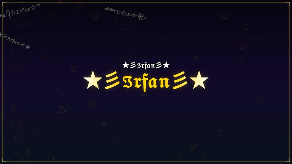 ★彡ℑ𝔯𝔣𝔞𝔫彡★ – Irfan Stylish Name