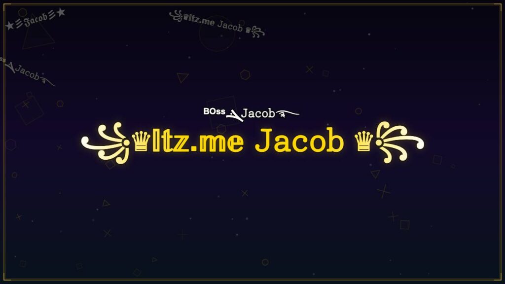 ꧁♛𝕀𝕥𝕫.𝕞𝕖 𝙹𝚊𝚌𝚘𝚋 ♛꧂ – Jacob Stylish Name