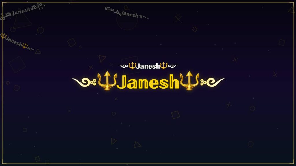 ༺🔱𝕁𝕒𝕟𝕖𝕤𝕙🔱༻ – Janesh Stylish Name
