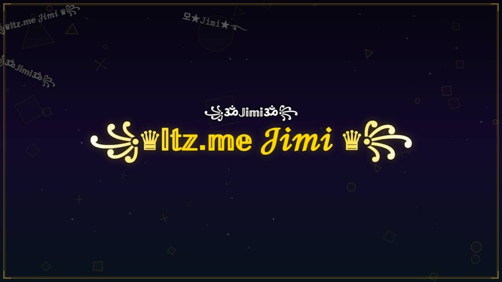 ꧁♛𝕀𝕥𝕫.𝕞𝕖 𝒥𝒾𝓂𝒾 ♛꧂ – Jimi Stylish Name