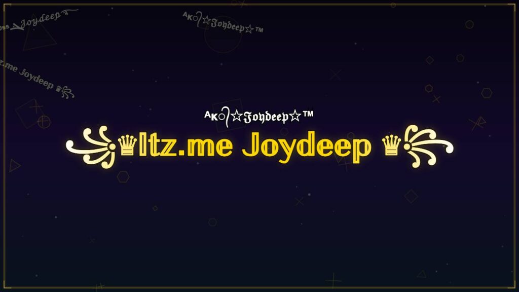 ꧁♛𝕀𝕥𝕫.𝕞𝕖 𝕁𝕠𝕪𝕕𝕖𝕖𝕡 ♛꧂ – Joydeep Stylish Name