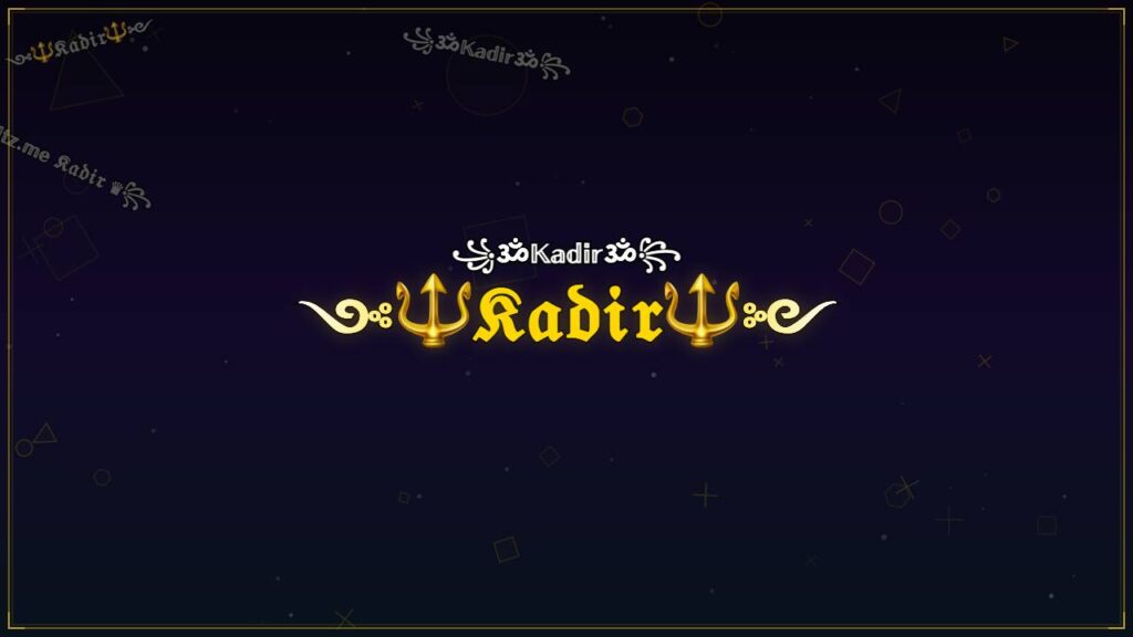 ༺🔱𝔎𝔞𝔡𝔦𝔯🔱༻ – Kadir Stylish Name