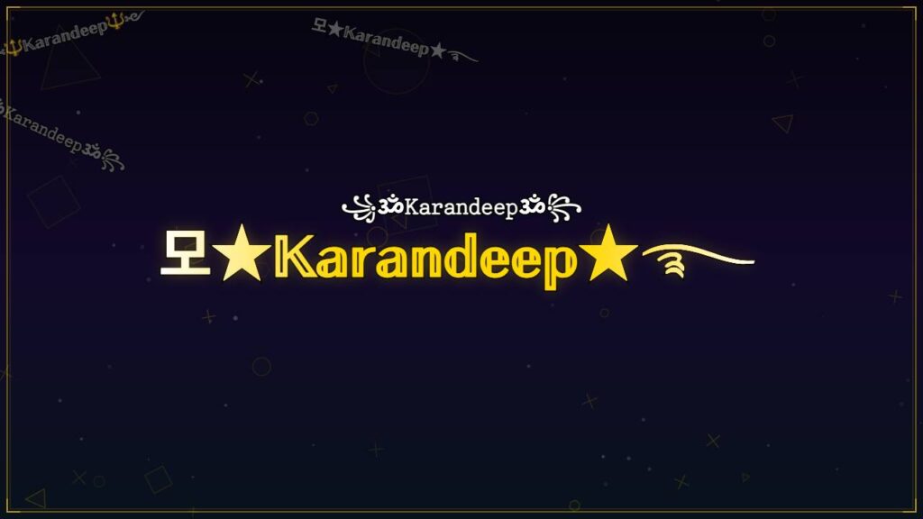 모★𝕂𝕒𝕣𝕒𝕟𝕕𝕖𝕖𝕡★࿐ – Karandeep Stylish Name