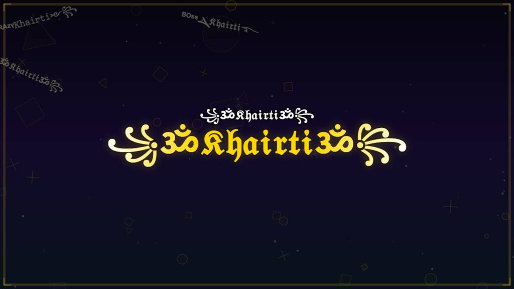 ꧁ॐ𝔎𝔥𝔞𝔦𝔯𝔱𝔦ॐ꧂ – Khairti Stylish Name