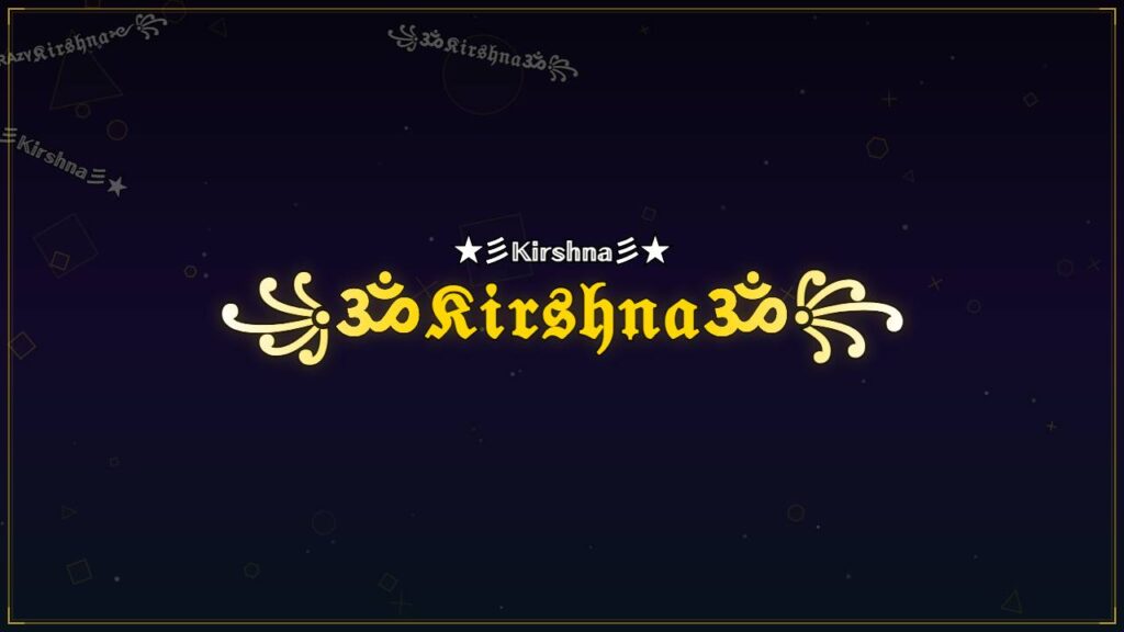 ꧁ॐ𝔎𝔦𝔯𝔰𝔥𝔫𝔞ॐ꧂ – Kirshna Stylish Name