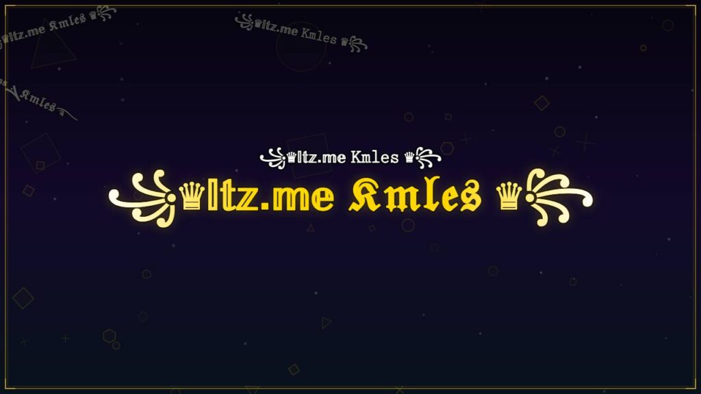 ꧁♛𝕀𝕥𝕫.𝕞𝕖 𝔎𝔪𝔩𝔢𝔰 ♛꧂ – Kmles Stylish Name
