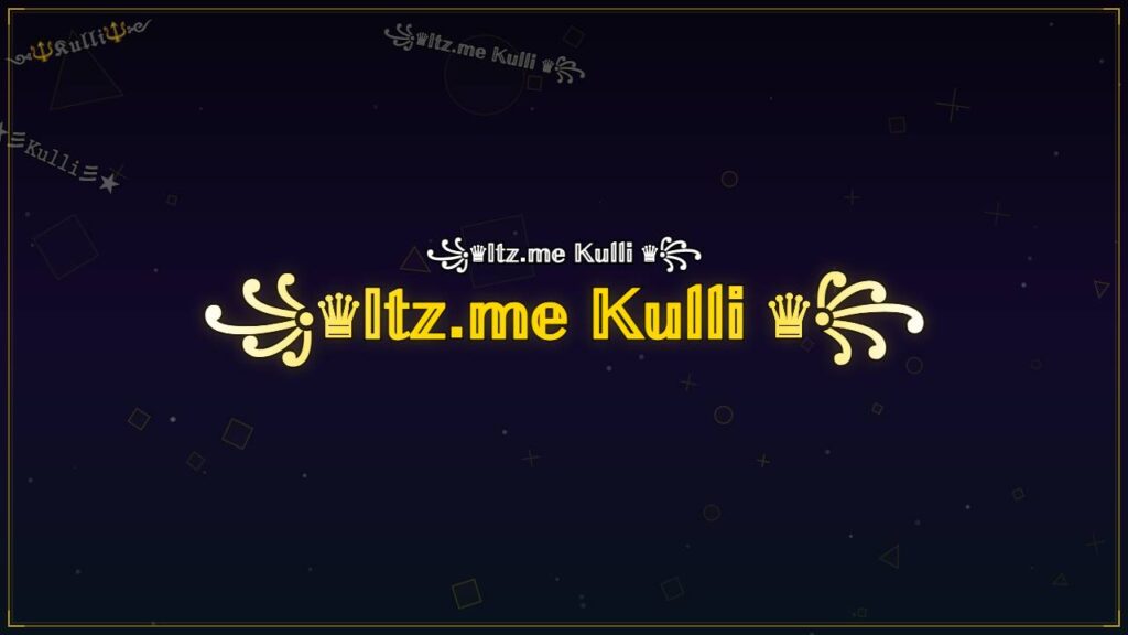 ꧁♛𝕀𝕥𝕫.𝕞𝕖 𝕂𝕦𝕝𝕝𝕚 ♛꧂ – Kulli Stylish Name