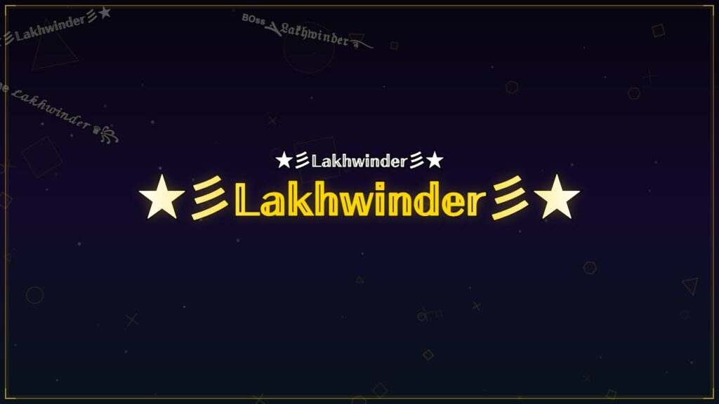 ★彡𝕃𝕒𝕜𝕙𝕨𝕚𝕟𝕕𝕖𝕣彡★ – Lakhwinder Stylish Name