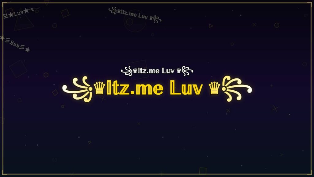 ꧁♛𝕀𝕥𝕫.𝕞𝕖 𝕃𝕦𝕧 ♛꧂ – Luv Stylish Name