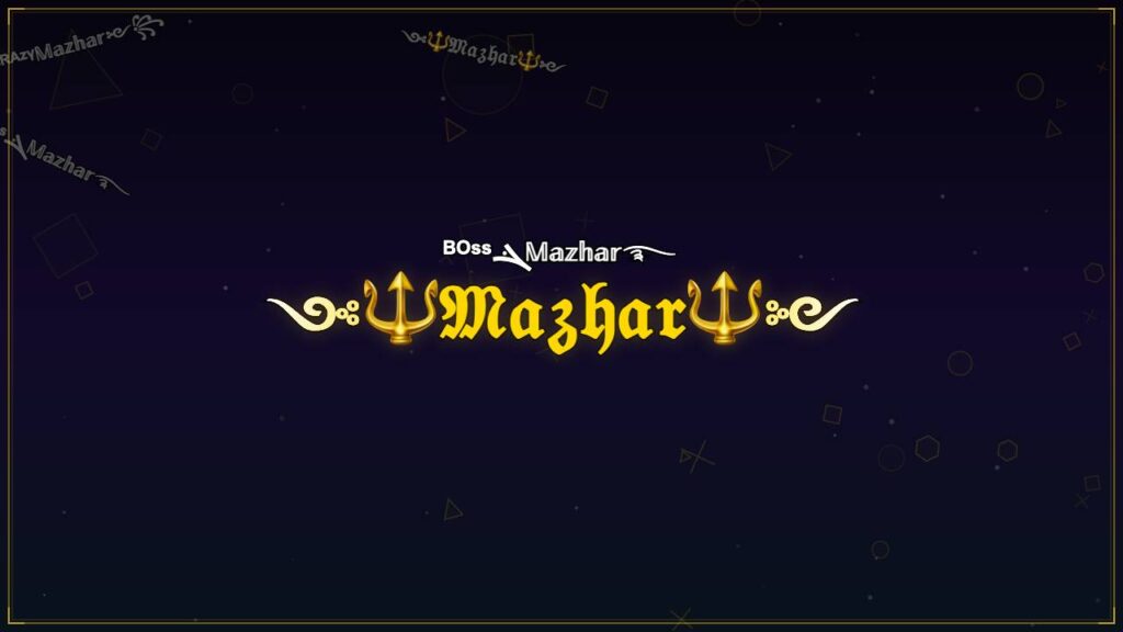 ༺🔱𝔐𝔞𝔷𝔥𝔞𝔯🔱༻ – Mazhar Stylish Name