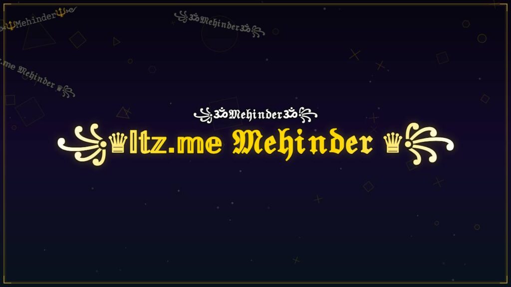 ꧁♛𝕀𝕥𝕫.𝕞𝕖 𝔐𝔢𝔥𝔦𝔫𝔡𝔢𝔯 ♛꧂ – Mehinder Stylish Name
