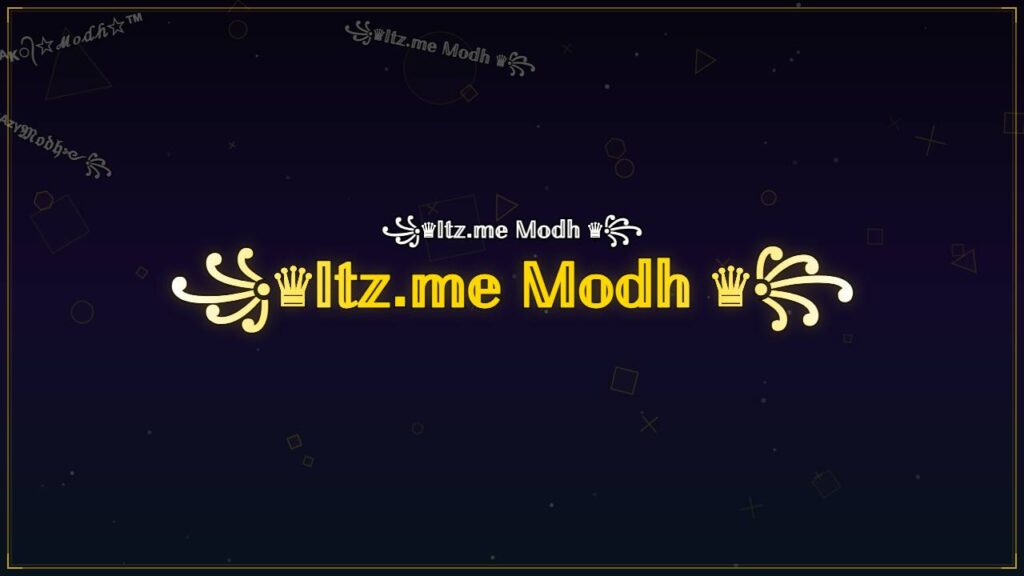 ꧁♛𝕀𝕥𝕫.𝕞𝕖 𝕄𝕠𝕕𝕙 ♛꧂ – Modh Stylish Name