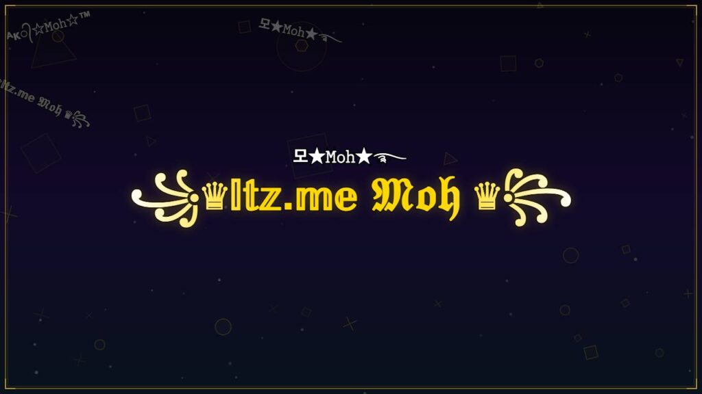 ꧁♛𝕀𝕥𝕫.𝕞𝕖 𝔐𝔬𝔥 ♛꧂ – Moh Stylish Name
