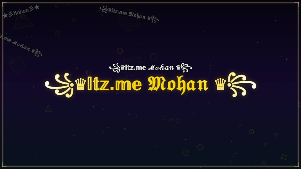 ꧁♛𝕀𝕥𝕫.𝕞𝕖 𝔐𝔬𝔥𝔞𝔫 ♛꧂ – Mohan Stylish Name