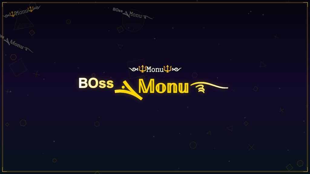 ᴮᴼˢˢܔ𝕄𝕠𝕟𝕦࿐ – Monu Stylish Name