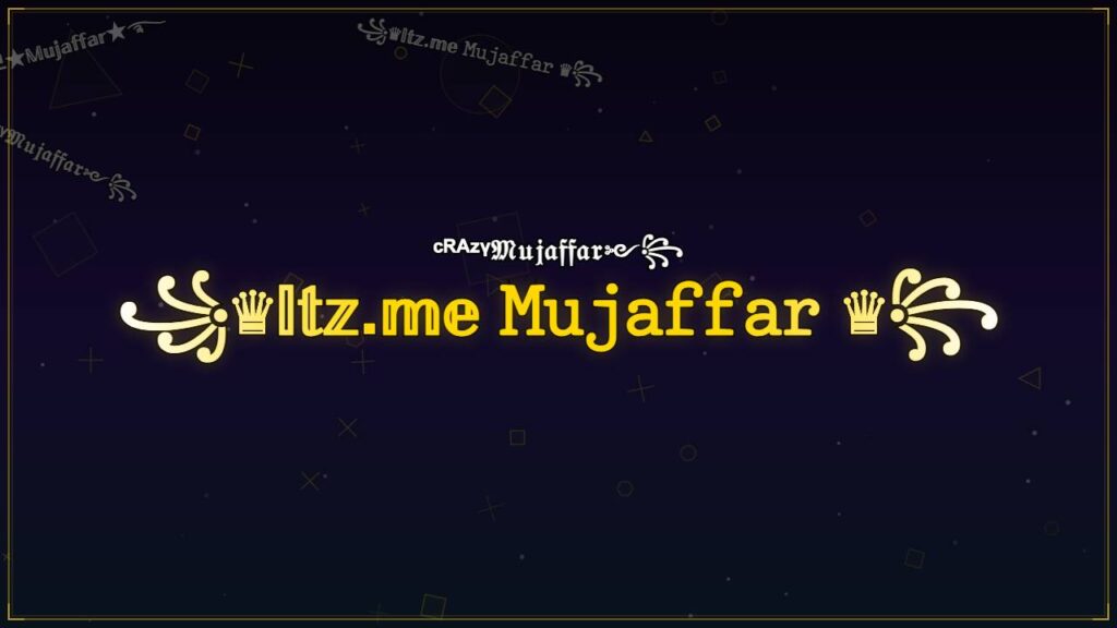 ꧁♛𝕀𝕥𝕫.𝕞𝕖 𝙼𝚞𝚓𝚊𝚏𝚏𝚊𝚛 ♛꧂ – Mujaffar Stylish Name