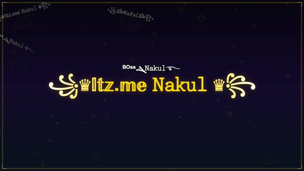 ꧁♛𝕀𝕥𝕫.𝕞𝕖 𝙽𝚊𝚔𝚞𝚕 ♛꧂ – Nakul Stylish Name