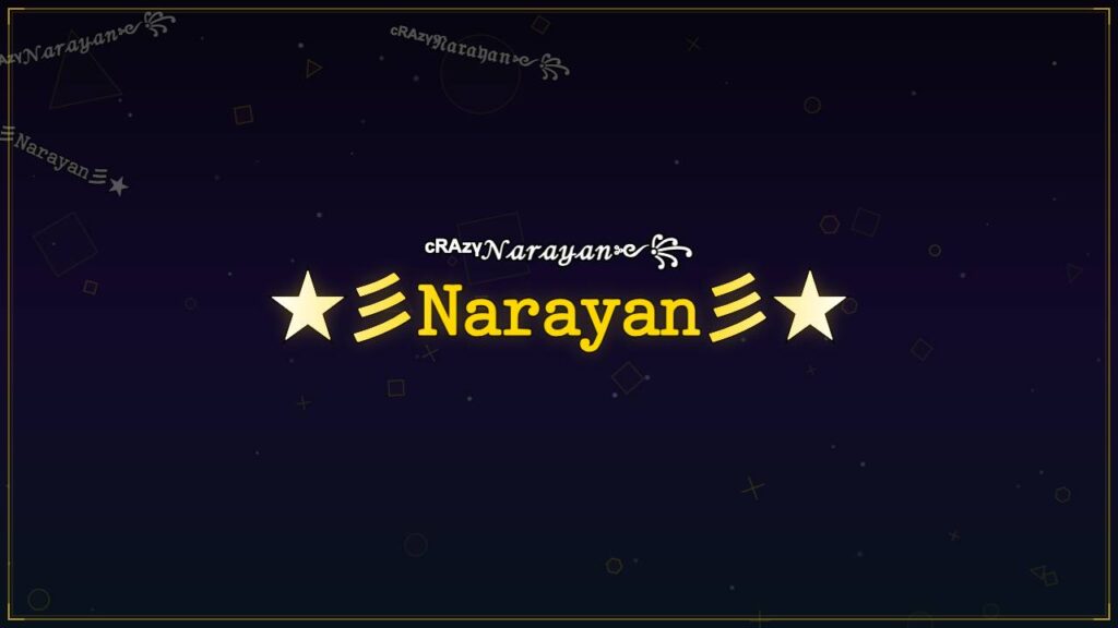 ★彡𝙽𝚊𝚛𝚊𝚢𝚊𝚗彡★ – Narayan Stylish Name