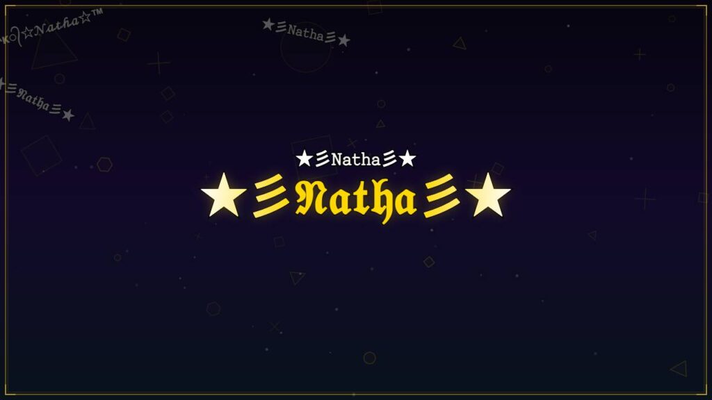 ★彡𝔑𝔞𝔱𝔥𝔞彡★ – Natha Stylish Name
