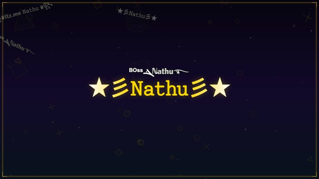 ★彡𝙽𝚊𝚝𝚑𝚞彡★ – Nathu Stylish Name